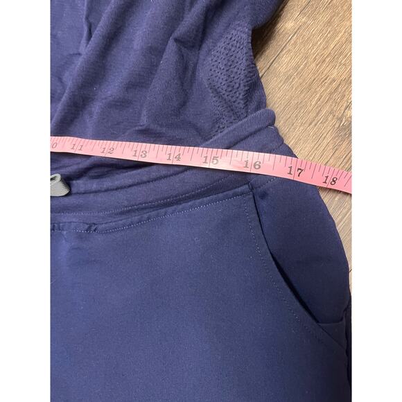 FIGS Maternity Navy Jogger Scrub Pants Zamora L/P Petite Large Stretch Nurse - Picture 10 of 11